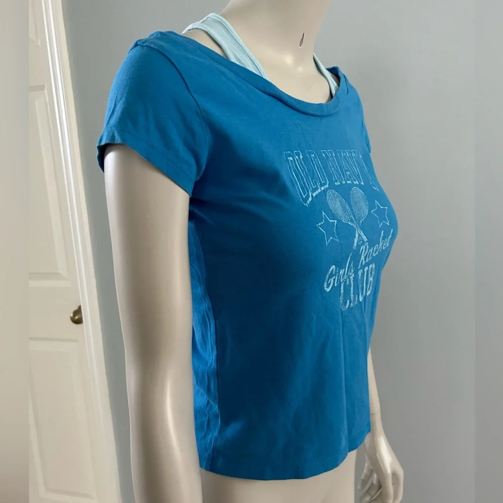 🦋 5/$25 - Old Navy Girls Racket Club Tee - Size XL - VTG Summer 2005 Collection - Picture 12 of 14